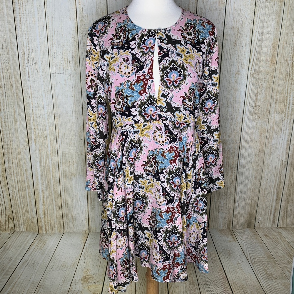 A.L.C. Walter Silk Mini Dress Pink Multi - Picture 2 of 6